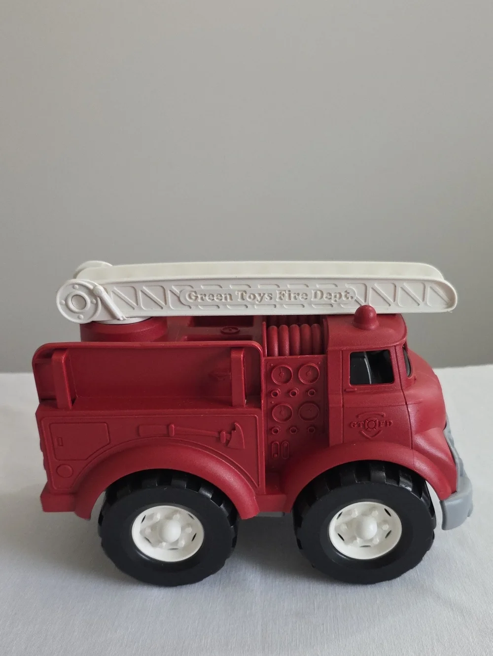 Green Toys Green Recycle Truck & Red Fire Engine Lot Of 2 Toy Vehicles USA Made